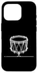 Coque pour iPhone 16 Pro Art ligne Bodhráns pour musiciens Bodhrán