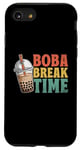 Coque pour iPhone SE (2020) / 7 / 8 Boba Break Time Thé au lait Bubble Tea Boba Pearl Lover