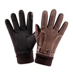 Gant Scooter Hiver Gant VTT Homme Vélo Gants pour Hommes d'hiver Gants de Course Hommes Main Gants pour Hommes pour Vélo Équitation Gants Vélo Hommes Coffee,B