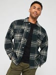 Jack & Jones Pocket Check Overshirt - Forest River, Forest River, Size 2Xl, Men