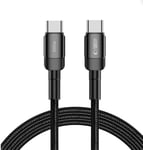 Tech-Protect USB-C til USB-C PD-kabel 100W, 5A, 2m - Svart