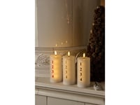 Juldekoration Frendo Sirius Home 80706, Led, 1 Glödlampa/Er, Röd, Vit, Universal, Batteri, 150 Mm