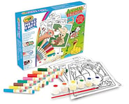 CRAYOLA - Color Wonder, Coffret Cadeau sans Tache Sujet Amis de la Ferme : 30 Pages à Colorier, 8 Feutres, 6 Gouaches, 1 Pinceau, Âge 3,4,5 Ans