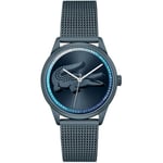 Lacoste Montre Analogique à Quartz pour Femme avec Bracelet milanais en Acier Inoxydable Bleu - 2001260