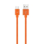 W Wonder Full Power - Cable USB-A vers USB-C - 2m - Orange