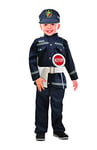 Ciao- Vigile Costume travestimento Bambino (Taglia 4-6 Anni) Enfant, Garçon, 10830.4-6, Bleu