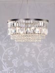 Laura Ashley Rhosill 4 Light Grand Chandelier, Pewter