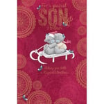 Son And Partner Me to You Bear Couple  Christmas Card Both Of You New Gift