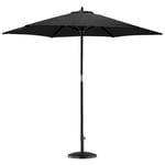 Wooden Garden Parasol & Base Set 2.7m