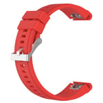 Garmin Fenix 5X / 3 HR Quatix D2 - Mjuk silikon armband 26mm Röd
