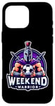 Coque pour iPhone 16 Pro Max Football Weekend Warrior Football Player Lover Citation