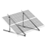 VEVOR Support de Panneau Solaire, 127 cm, Fixation de Panneau Solaire de 100-550 W Inclinable Réglable 0-90° en Aluminium Léger avec Pieds Pliables pour Camping-car, Toit, Bateaux, Système Hors Réseau