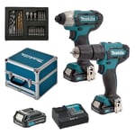 Pack Perceuse / Visseuse MAKITA CLX228SAX2 Li-ion 10,8V (3x2Ah) - MAKITA - HP333D - 2 vitesses - 110Nm