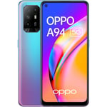 OPPO A94 5G Bleu 8 + 128 Go, Écran AMOLED, Quadruple Capteur Photo 48 MP Vidéo Ultra Nuit et HDR, Charge Rapide 30W