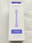 Ordo Sonic Brush Head Pearl Violet Lavander 4 Pack Oral Care Gentle Cleaning New