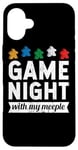 iPhone 16 Plus Game Night With My Meeple Funny Gift Board Game Player Case