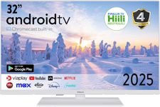 32 tuumainen G8 Android TV (2025) Valkoinen