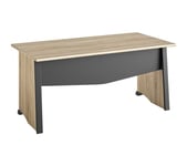 Bureau L. 140 cm MAMBO imitation Chêne et noir