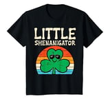 Youth Little Shenanigator Shamrock Toddler Boys St Patricks Day T-Shirt