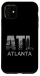 Coque pour iPhone 11 City of Atlanta Georgia Skyline City of Atlanta Paysage urbain ATL Home