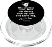 Martin Luther Quote Wine, Woman and Vocal Martin Luther PopSockets PopGrip for MagSafe