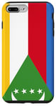 Coque pour iPhone 7 Plus/8 Plus Comores Drapeau Cadeau comorien pour les Comoriens