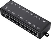 Switch PoE 8 Ports,Commutateur Gigabit 8 Ports Switch PoE Gigabit 8 Ports DC12V à 48V avec LED pour Appareils PoE ou Non PoE Via Un Câble Ethernet