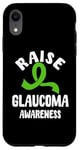 Coque pour iPhone XR Ruban vert pour sensibilisation au glaucome