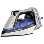Russell Hobbs Easy Store Wrap & Clip Steam Iron, Non Stick Ceramic Soleplate, 320ml Water Tank, 180g Steam Shot, 40g Continuous steam, Self-clean feature,Anti-drip feature, 2.5m Cord, 2400W, 26730