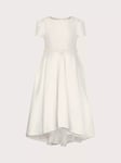 Monsoon Kids' Pearl Henrietta Dress, White