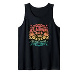 Retro Calm Down and Focus on Holiday Movies Tank Top