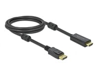 DELOCK – Active DisplayPort 1.2 to HDMI Cable 4K 60 Hz 2 m (85956)