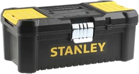 Stanley STST1-75515 Low Essential Tool Box, Black/Yellow, 12.5-Inch