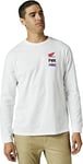 Fox Racing T- Shirt Haut de Gamme à Manches Longues Honda Wing Homme, Blanc Optique, m