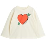 Mini Rodini GOTS Arrowed Heart T-shirt Offwhite |  | 80/86 cm