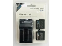 Pro-mounts Battery/charger Kit Gopro Hero 5 / 6 / 7 Black