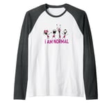 Invader Zim I Am Normal Dance Raglan Baseball Tee