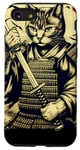 iPhone SE (2020) / 7 / 8 Samurai Cat Warrior Artistic Japanese Bushido Katana Design Case