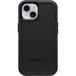 OtterBox iPhone 15, iPhone 14, and iPhone 13 Defender Series Case - BLACK, screenless, rugged & durable, with port protection, includes holster clip kickstand