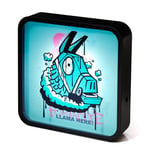 Numskull Fortnite Acrylic LED Light Box Lamp – Official Llama LED Light, Desk or Wall-Mounted, USB or Battery Powered, 8.7” Tall