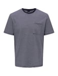 ONLY & SONS Men's Onsbale Reg Ss Tee T-Shirt, Dark Navy, S