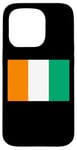 Coque pour iPhone 15 Pro Drapeau de la Côte d'Ivoire Fier Patriote Souvenir Fan Patriotique