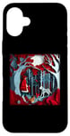 Coque pour iPhone 16 Plus Illustration en papier découpé Petit Chaperon rouge