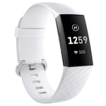 Fitbit Charge 3      Silicone Strap   White