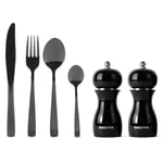 Salter Gloss Salt & Pepper Grinders and 32-Piece Regal Cutlery Set