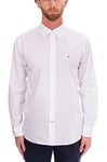 Tommy Hilfiger Men's Core Flex Poplin Rf Shirt Mw0mw25035 Casual Shirts, White (White), XXL