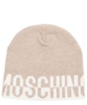 Moschino bonnet femme Q065332D0M2788V003 laine Beige chapeau béret casquette