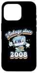 Coque pour iPhone 16 Pro Retro Vibes 2008 Vintage Style 17th Birthday Cassette Tape