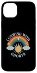 iPhone 14 Plus I Unwind With Ghosts Rainbow Sun Stars Case