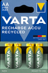VARTA Recharge Accu Recycled AA-batteri 2100mAh, 4-pack